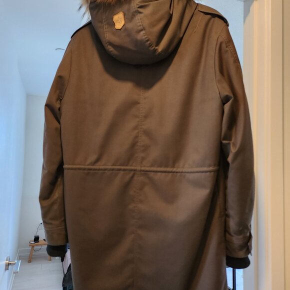 Mackage Men's MORITZ rabbit fur-lined twill parka with removable silver fox fur - Picture 4 of 12